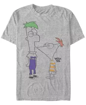 Мужская футболка с короткими рукавами phineas and ferb boys of summer Fifth Sun, мульти