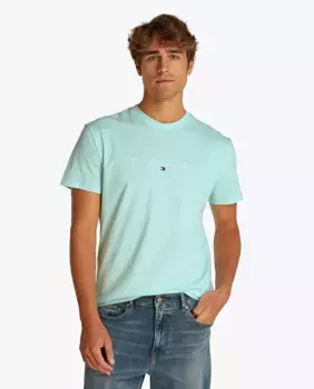 Мужская футболка с короткими рукавами, прямого кроя Tommy Jeans, светло-зеленый