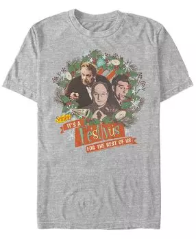 Мужская футболка с короткими рукавами seinfeld festivus wreath Fifth Sun, мульти