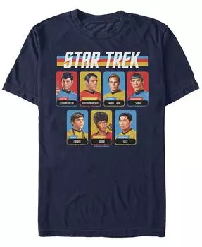 Мужская футболка с короткими рукавами Star Trek The Original Series Crew Fifth Sun, синий