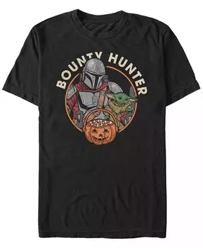 Мужская футболка с короткими рукавами Star Wars Mandalorian Candy Hunter Fifth Sun, черный