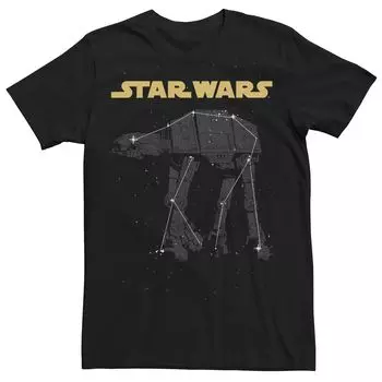 Мужская футболка с короткими рукавами Star Wars AT-AT Constellation Licensed Character
