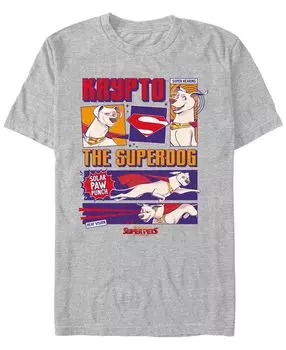 Мужская футболка с короткими рукавами super pets krypto comic Fifth Sun, мульти