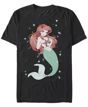 Мужская футболка с короткими рукавами в стиле аниме Ariel Fifth Sun, черный