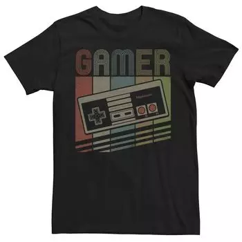 Мужская футболка с короткими рукавами в стиле ретро для контроллера Nintendo NES Gamer Licensed Character