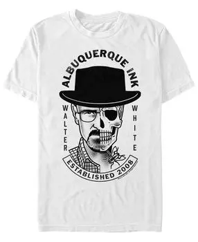 Мужская футболка с короткими рукавами walter white albuquerque ink Fifth Sun, белый