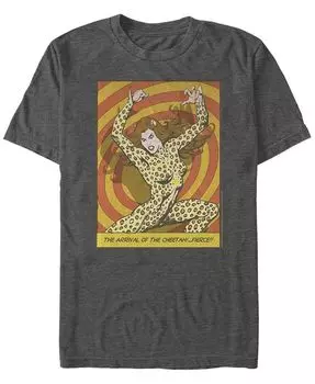 Мужская футболка с короткими рукавами Wonder Woman Cheetah Fierce Fifth Sun, серый