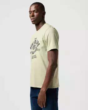 Мужская футболка с короткими рукавами Wrangler, светло-зеленый