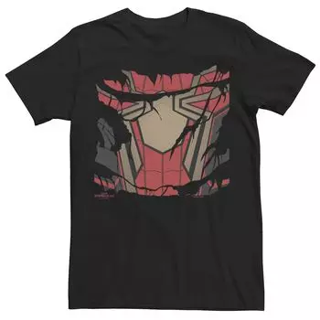 Мужская футболка с костюмом Человека-паука Marvel No Way Home Iron Spider-Man Licensed Character