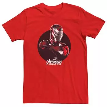 Мужская футболка с круглым плакатом «Marvel Avengers Infinity War» Iron-Man Licensed Character