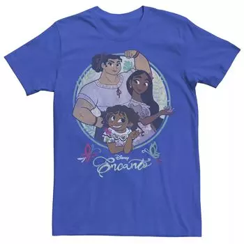 Мужская футболка с круглым портретом Disney Encanto Sister Trio Licensed Character