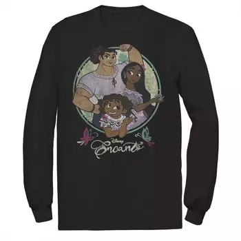 Мужская футболка с круглым портретом Disney Encanto Sister Trio Licensed Character