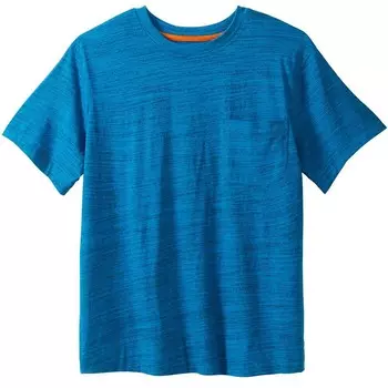 Мужская футболка с круглым вырезом Boulder Creek By Kingsize Big & Tall Heavyweight, цвет Classic Teal Marl