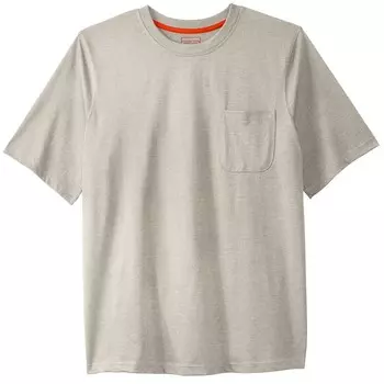 Мужская футболка с круглым вырезом Boulder Creek By Kingsize Big & Tall Heavyweight, цвет Heather Oatmeal