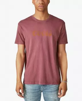 Мужская футболка с круглым вырезом coors с рисунком водопада Lucky Brand, мульти