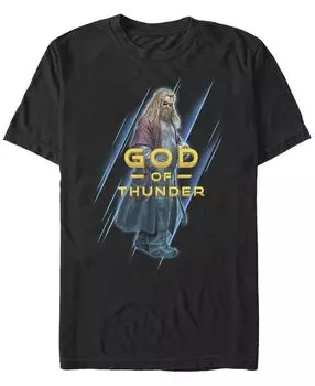 Мужская футболка с круглым вырезом god of thunder с короткими рукавами Fifth Sun, черный