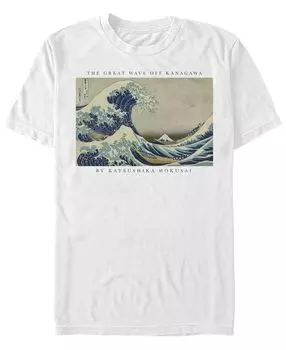 Мужская футболка с круглым вырезом great wave с короткими рукавами Fifth Sun, белый