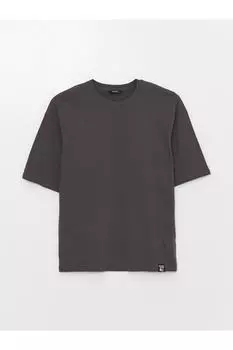 Мужская футболка с круглым вырезом и коротким рукавом LC Waikiki, серый