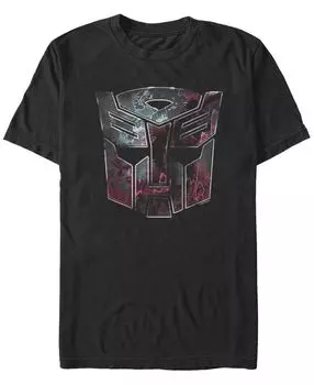 Мужская футболка с круглым вырезом и коротким рукавом с логотипом autobot face badge Fifth Sun, черный