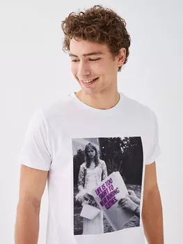 Мужская футболка с круглым вырезом и коротким рукавом с принтом Blascut Blascut