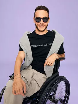 Мужская футболка с круглым вырезом и коротким рукавом с принтом LCW Limitless