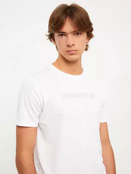 Мужская футболка с круглым вырезом и коротким рукавом с принтом Xside