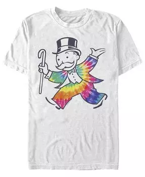 Мужская футболка с круглым вырезом и короткими рукавами Tye Dye Fill Mascot Fifth Sun, белый