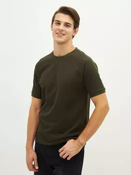 Мужская футболка с круглым вырезом и короткими рукавами LCW Vision