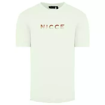 Мужская футболка с круглым вырезом и короткими рукавами 204 1 09 06 0011 Nicce, бежевый