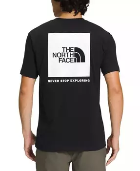 Мужская футболка с круглым вырезом и короткими рукавами с логотипом Box The North Face, черный