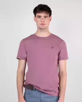 Мужская футболка с круглым вырезом и короткими рукавами El Ganso, бордовый