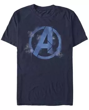 Мужская футболка с круглым вырезом и короткими рукавами avengers spray logo Fifth Sun, синий