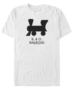 Мужская футболка с круглым вырезом и короткими рукавами b and o railroad Fifth Sun, белый