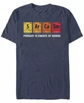 Мужская футболка с круглым вырезом и короткими рукавами elements of humor Fifth Sun, мульти