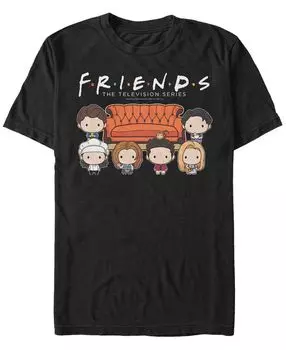 Мужская футболка с круглым вырезом и короткими рукавами friends friends couch Fifth Sun, черный