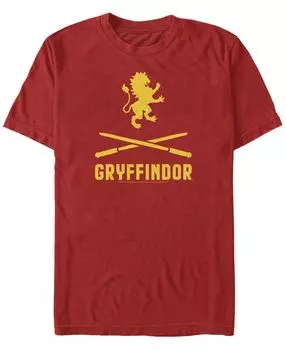 Мужская футболка с круглым вырезом и короткими рукавами gryffindor icons Fifth Sun, красный