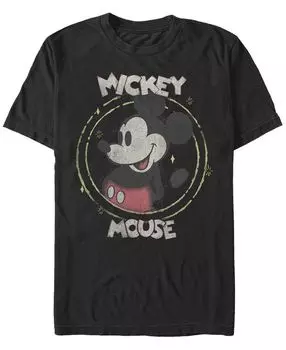 Мужская футболка с круглым вырезом и короткими рукавами happy mickey Fifth Sun, черный