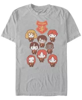 Мужская футболка с круглым вырезом и короткими рукавами house gryffindor Fifth Sun, серебряный
