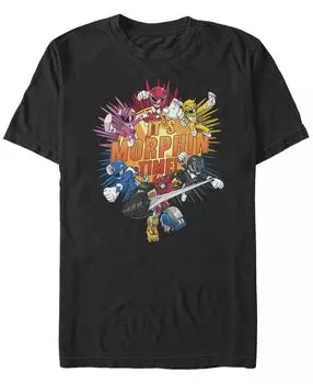Мужская футболка с круглым вырезом и короткими рукавами it's morphin time Fifth Sun, черный