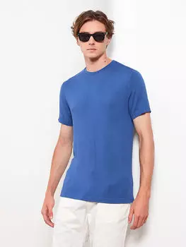 Мужская футболка с круглым вырезом и короткими рукавами LCW Vision