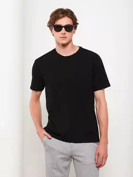 Мужская футболка с круглым вырезом и короткими рукавами LCW Vision