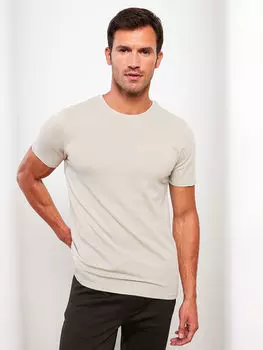 Мужская футболка с круглым вырезом и короткими рукавами LCW Vision