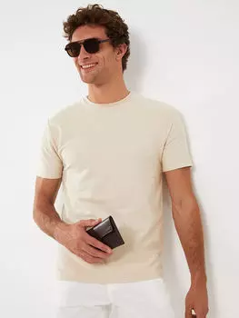 Мужская футболка с круглым вырезом и короткими рукавами LCW Vision