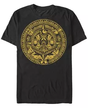 Мужская футболка с круглым вырезом и короткими рукавами с календарем Fifth Sun, черный