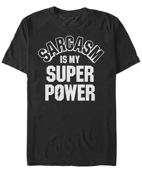 Мужская футболка с круглым вырезом и короткими рукавами sarcasm powers Fifth Sun, черный