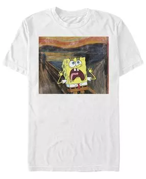 Мужская футболка с круглым вырезом и короткими рукавами sponge scream Fifth Sun, белый