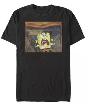 Мужская футболка с круглым вырезом и короткими рукавами sponge scream Fifth Sun, черный