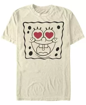 Мужская футболка с круглым вырезом и короткими рукавами spongebob line face Fifth Sun