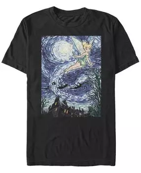 Мужская футболка с круглым вырезом и короткими рукавами starry tink night Fifth Sun, черный