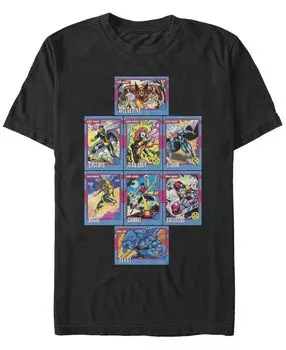 Мужская футболка с круглым вырезом и короткими рукавами x-men core cards Fifth Sun, черный
